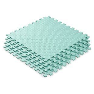 Мат-пазл WCG EVA 60х60х1cm - из 4 частей Бирюзовый, Мат татами EVA 1-4B (1) фото