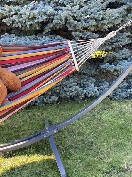 Двомісний гамак з планкою 200 150 SUMMER Класичний XXL &nbsp;WCG  H-17-1 (1) фото