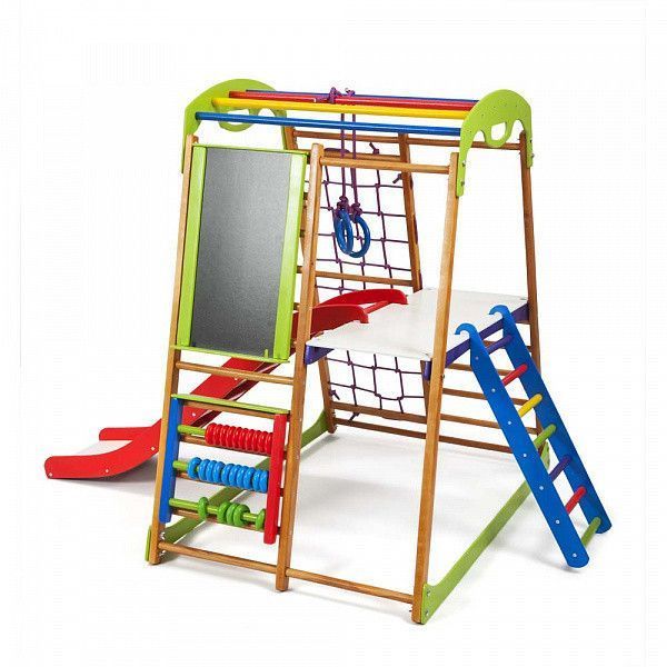 Дитячий спортивний комплекс для дому BabyWood Plus 3 SportBaby &laquo;BabyWood Plus 3&raquo; (4) фото