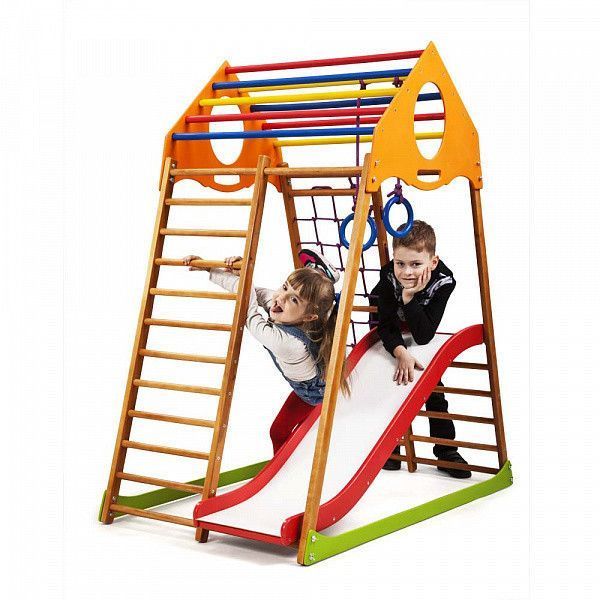Дитячий спортивний комплекс для дому KindWood Plus 1 SportBaby &laquo;KindWood Plus 1&raquo; (4) фото