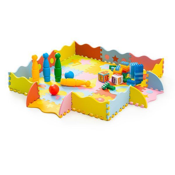 Детский коврик-пазл с бортиками Toys 30x30 WCG EVA - 25 частей EVA SSD2 (1) фото